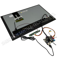 Écran LCD IPS tactile capacitif BOE 13,3-32 pouces FHD 1920x1080 avec carte Linux intégrée pour affichage dynamique, luminosité 1500 nits
