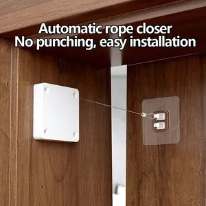 Cierrapuertas Automático Inteligente para el Hogar, sin Perforaciones, con Sensor, para Todas las Puertas, Soporte con Cordón sin Perforaciones - Product Image 2