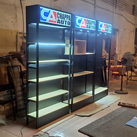 Fanghua Store Présentoir mural en métal pour panneau perforé, étagère de décoration de magasin Présentoir de présentation.