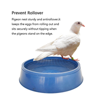 Nid de reproduction creux en plastique YYC pour animaux de compagnie, cage, niche, bol d'éclosion, boîte de nidification pour pigeons