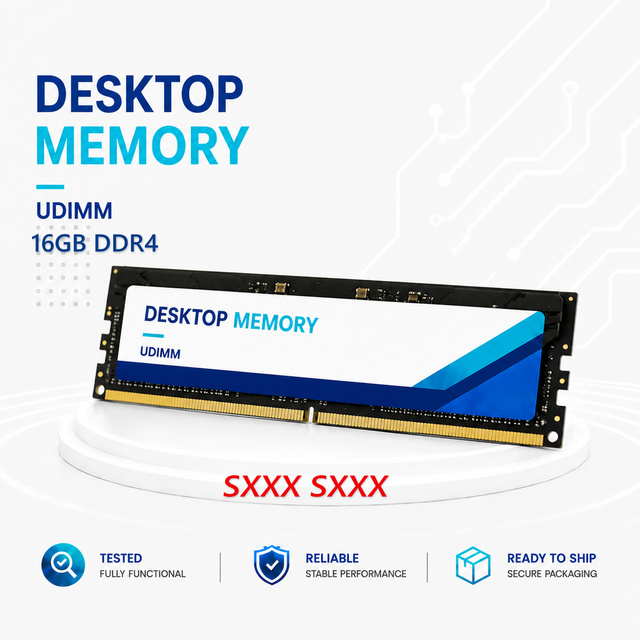 Used 16GB DDR4 3200MHz PC4-25600 (PC4-3200AA) CL22 UDIMM 1Rx8 Single Rank 1.2V Non-ECC DIMM Desktop PC RAM Memory