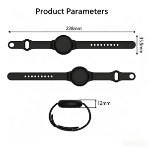 Étui de protection en silicone à taille fine compatible avec Apple AirTag, bracelet en silicone étanche anti-perte pour enfants - Product Image 3