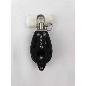 Roue à double roulement/à pivot/à manille de 8 mm de diamètre de fil et 29 mm de diamètre de roue avec patin pour voilier BB-0204F Roue à billes pour yacht - Product Image 1