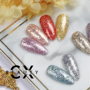 Wholesale 15ml Glitter Decoration 21 Colors Bling Bling Gel Polish