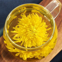 Boules de thé en fleurs au chrysanthème royal fil d'or, une fleur par tasse, détoxifiantes pour le foie, vitalité et santé, en vrac