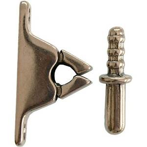 PINCE D'ARRÊT DE PORTE AVEC RÉUNION Laiton bronzé - Product Image 2