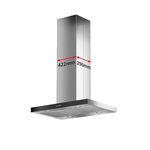Stainless Steel T Shape Kitchen Exhaust <b>Hood</b> Push Button Island <b>Hood</b> 90cm <b>Range</b> <b>Hood</b> - Product Image 4