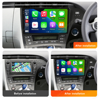 Autoradio vidéo MEKEDE MS avec écran tactile Android 13 8+256G 8 cœurs WiFi Car-play Auto pour Toyota Prius 2009-2015