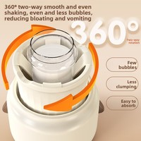 Mélangeur de lait électrique ABS, chauffe-biberon portable USB, mélangeur de lait intelligent à température constante