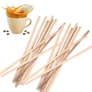 Agitateurs à café en <span class=keywords><strong>bois</strong></span> naturel de 17 cm avec logo personnalisé, lot en vrac, en <span class=keywords><strong>bois</strong></span> de bouleau, compostables, pour événements d'entreprise - Product Image 1