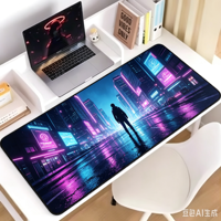 Tapis de souris de jeu carré en caoutchouc naturel personnalisé en gros, prêt pour la sublimation, avec repose-poignet, compatible multi-tailles, pour usage au bureau