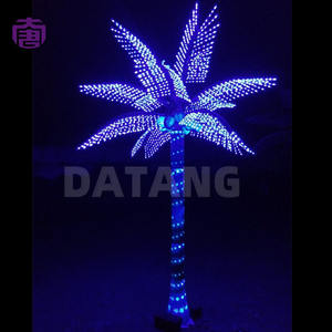 Luces LED Decorativas con Forma de Palmera, Hojas Brillantes para Centros Comerciales, Hoteles, Playas, Bodas, Año Nuevo, Navidad y Eventos - IP65 Impermeable - Product Image 3