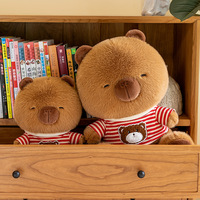 Peluche Capybara à Capuche Kawaii Mignonne, Coussin à Câliner, Jouet en Peluche pour Enfants, Cadeau d'Anniversaire, Peluche de Remise de Diplôme
