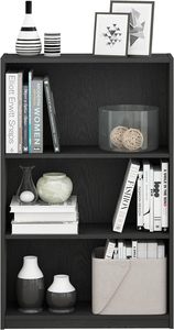 <span class=keywords><strong>OUHAN</strong></span> Bibliothèque moderne réglable à 3 niveaux Mobilier de maison simple avec fonction pliable pour cuisine, école ou salle de bain - Product Image 2