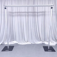 Vente chaude Heavy Duty 10ft Réglable Tuyau et Drapé Toile de Fond Stand Double Barre Transversale Décorations De Mariage