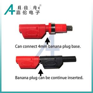 JIALUN BNC ذكور إلى قابس موزة مزدوج <span class=keywords><strong>4</strong></span> اختبار الرصاص القابل للتكديس لمنظار الذبذبات - Product Image 4