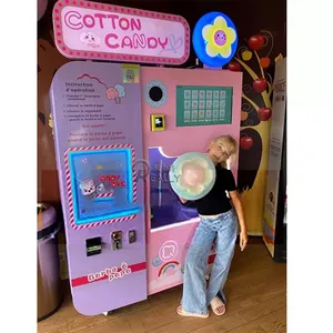 Commercial Automatic Cotton Candy Machine for Sweet Marshmallow Vending in Street Markets