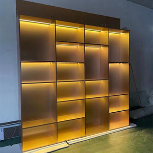 Mobilya oturma odası paslanmaz çelik vitrin kabinleri mağaza rafları ve vitrin kabinleri - Product Image 1