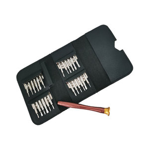 Set di cacciaviti 25 In 1 con guaina In pelle fai da te manuale operazione smontare meccanico telefono cellulare riparazione Multi-funzione - Product Image 1