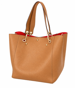 Sac fourre-tout de travail vintage en cuir PU de grande capacité, couleur unie, portable, pour femmes, avec chaînes et lettres brodées, grand sac à bandoulière type seau - Product Image 4