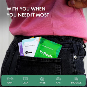 <span class=keywords><strong>Toallitas</strong></span> desodorantes <span class=keywords><strong>antitranspirantes</strong></span> de bloque de sudor biodegradables envueltas individualmente para el cuerpo - Product Image 5