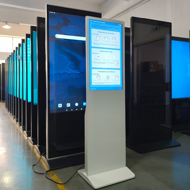 Floor-Standing Panel Touch Screen LED Digital Signage Display for Building Elevator Android/Windows System Education Wayfinding