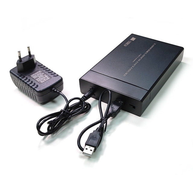 3.5 Inch Plastic SATA HDD Enclosure External USB 3.5 Inch Hard Drive Case