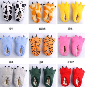 Livraison directe Femmes Hiver Ourson en peluche Pantoufles Unisexe Chaudes Maison Pantoufles Femmes Intérieur Snug Sneaker Chaud Maison Sol Diapositives - Product Image 6