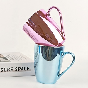 Cerámica de Alta Calidad para Tazas con Elegante Asa Chapada en Oro para Uso Personal o Regalos al por Mayor para Sublimación - Product Image 5