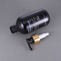 Bouteille Pompe en Plastique PET de 500 ml Vide Forme Cylindrique Bouchon à Vis Savon Liquide Lavage des Mains Gel Douche Shampooing Emballage Impression d'Écran
