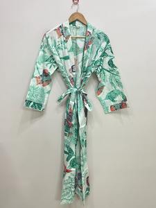 กิโมโนตัวยาวผ้าฝ้ายฟรีไซส์และใส่สบายเหมาะสำหรับทุกไซส์50นิ้วผู้จำหน่ายโดยประมาณจากอินเดีย - Product Image 5