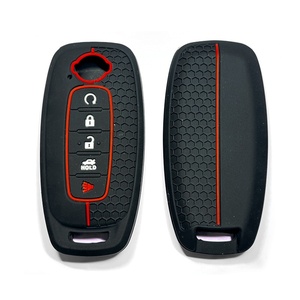 Funda de Silicona Antideslizante para Llave Inteligente Nissan de 4 Botones con Botones de <span class=keywords><strong>Maletero</strong></span> y Pánico - Product Image 2