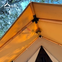 Tente de glamping de luxe quatre saisons, alternative économique à la maison mobile en conteneur pour les centres de villégiature forestiers et les campings