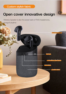 Xây Dựng Thương Hiệu <span class=keywords><strong>2</strong></span> trong <span class=keywords><strong>1</strong></span> Earbuds TWS BT loa với Tai nghe không dây thể thao EarBuds Loa di động - Product Image 4