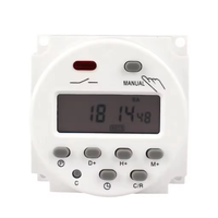 Temporizador Digital QJC de 5V 12V 24V 110V 220V, Programable Semanalmente para 7 Días, Relé de Tiempo con Batería Recargable Integrada
