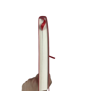 Libros de Cuero PU <span class=keywords><strong>con</strong></span> Impresión Personalizada de Fábrica, <span class=keywords><strong>con</strong></span> Cinta Roja, Encuadernación Plana Tipo Mariposa, Encuadernación Perfecta, Papel Recubierto - Product Image 3