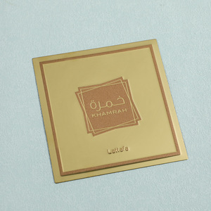 Plaque signalétique en aluminium Baiqi 10x10, impression couleur personnalisée pour étiquette de bouteille de vin - Product Image 2