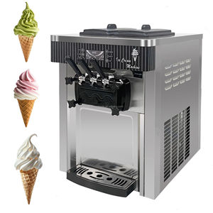 Machine à crème glacée molle, corps en acier inoxydable, système de réfrigération commercial, machine à cornets de haute qualité, utilisation facile - Product Image 3