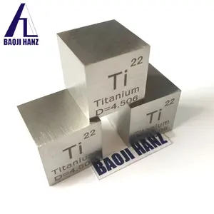 Personalizado gr2 titanio cubo bloque precio por kg para la venta