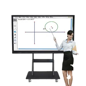 65 20 pontos Infravermelho Tudo Em Um Monitor de Tela de Toque polegadas 4K Inteligente Lousa Interativa para sala de Conferência e Sala de Aula de Educação