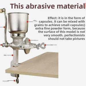 Molino Manual de Hierro Fundido de Importación Alemana para Harina Doméstica para Trigo, Maíz, Granos y Materiales de Pienso, Condición Nueva - Product Image 5