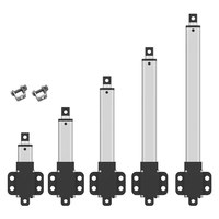 Hochgeschwindigkeits-Mikro-Linearantrieb 17,5mm Hub 6V 12V 24V DC 19,2N 50mm/s Flügelmontage für Roboter Kamera 3D-Drucker