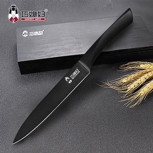 Cuchillo Profesional con Recubrimiento <span class=keywords><strong>de</strong></span> Óxido <span class=keywords><strong>de</strong></span> Titanio, Acero 5Cr15MoV, Cuchillo <span class=keywords><strong>de</strong></span> Cocina Negro, el Mejor Cuchillo para Cortar <span class=keywords><strong>Carne</strong></span> con Mango Hueco - Product Image 5