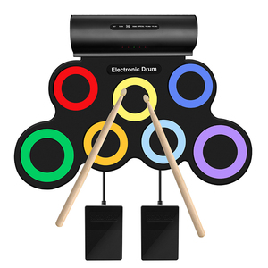 Jouet musical coloré, tambour électronique Portable à enrouler, tapis de Percussion intégré avec haut-parleur - Product Image 2