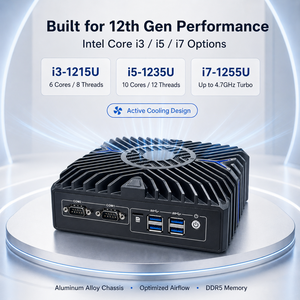 Mini PC Industrial de 12.ª Generación con Procesador Core I3-I7, Triple Pantalla, 3x2.5G LAN, 4G, 5G, Amplio Rango de Temperatura, LN-1008 - Product Image 4
