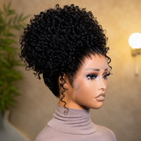 Perruques Lace Front HD en Cheveux Humains, Bouclées Birmanes avec Mèches, Cheveux Humains Bruts, Perruque Lace HD, Perruques Bouclées Super Double Drawn