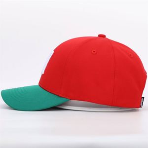 Casquette de baseball structurée à deux tons, logo brodé 3D Mexique, 6 panneaux, haute qualité, sur mesure pour homme, fermeture à pression en plastique, style Dad Hat - Product Image 3
