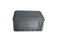 Boîte de manutention et caisses d'expédition en plastique robustes, empilables, recyclables, personnalisables en couleur et avec logo, 300*200*147mm