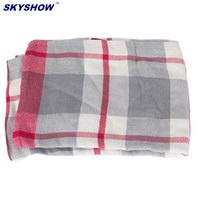 Couverture de compagnie aérienne en modacrylique 100% personnalisée avec couverture d'avion avec logo pour voyage