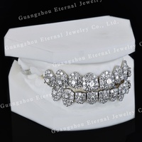 Grillz dentaires personnalisés en Moissanite de qualité VVS et diamants de laboratoire, style Hip-hop unisexe, en argent 925, plaqué or 9, 10, 14, 18 carats